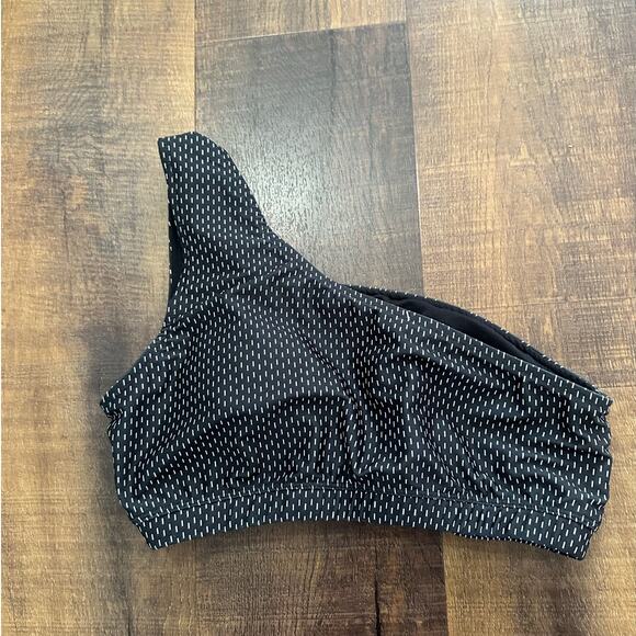 Albion Fit Midnight Dash Icon Crop Swimsuit Bikini Top Size Medium - Picture 1 of 7